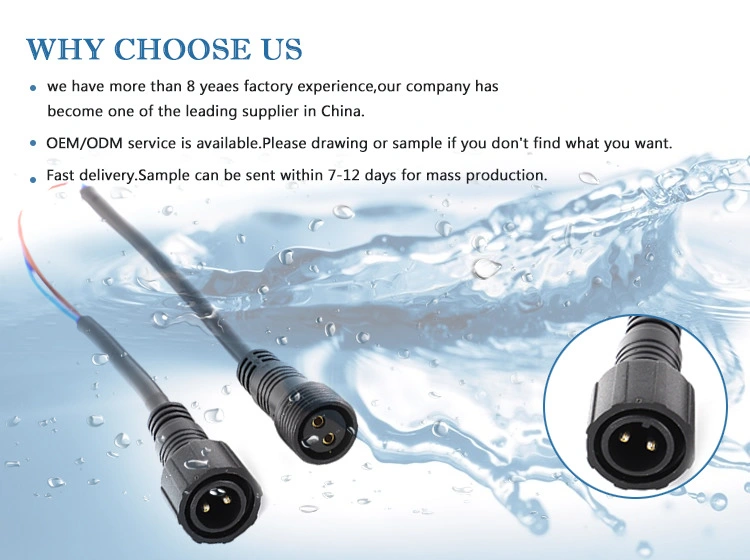Promotion Good Quality M18 Male and Female Waterproof Connector for DC Motor
