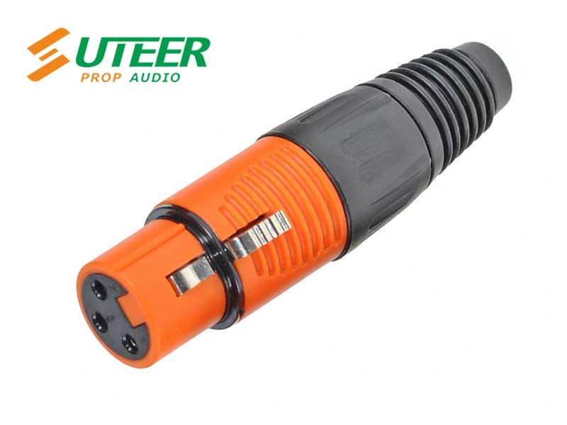 3-Pin Female XLR Connector with Plastic Housing